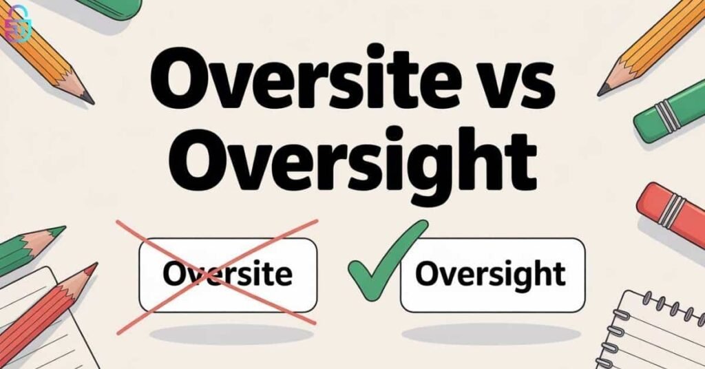 Oversite Vs Oversight: Meaning, Usage, Rules, and Examples for Clear Everyday Writing